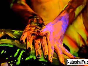 huge-chested Natasha Shoots A joy And stunning dark-hued Light movie