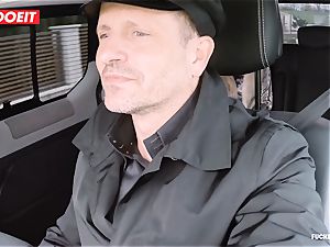 LETSDOEIT - kinky Czech entices and nails Uber Driver